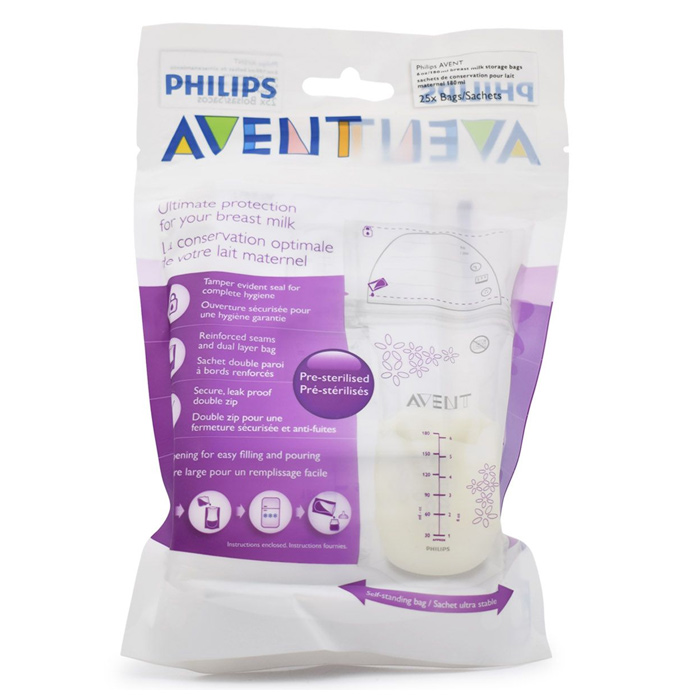 کیسه ذخیره شیر مادر 25عددی فیلیپس اونت PHILIPS AVENT — تصویر ۵