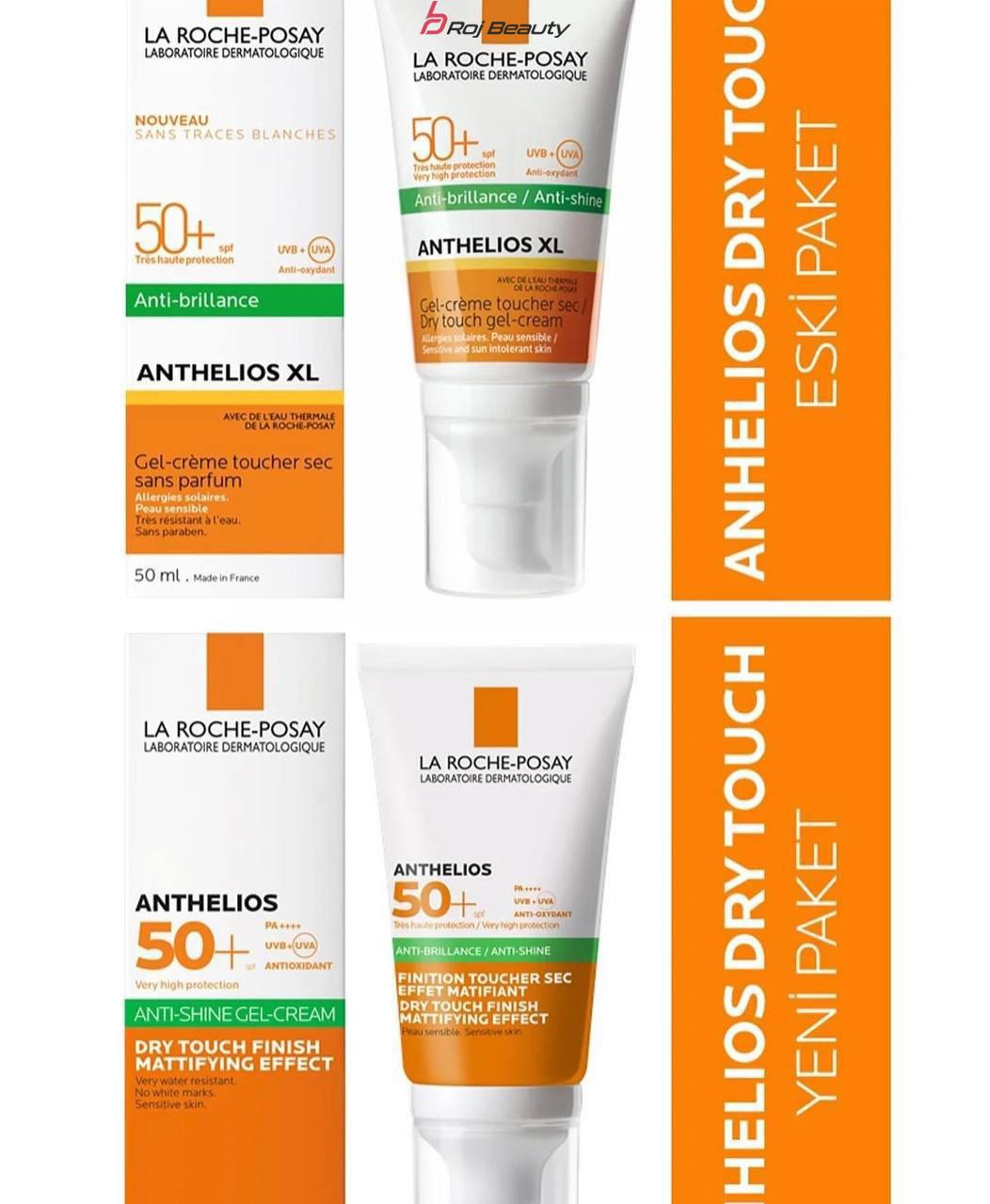 کرم ضد آفتاب بی رنگ مخصوص پوست چرب و مختلط و مستعد جوش لاروش پوزای +La Roche-Posay Anthelios XL Anti Shine Dry Touch Sunscreen Gel Cream SPF50 — تصویر ۷