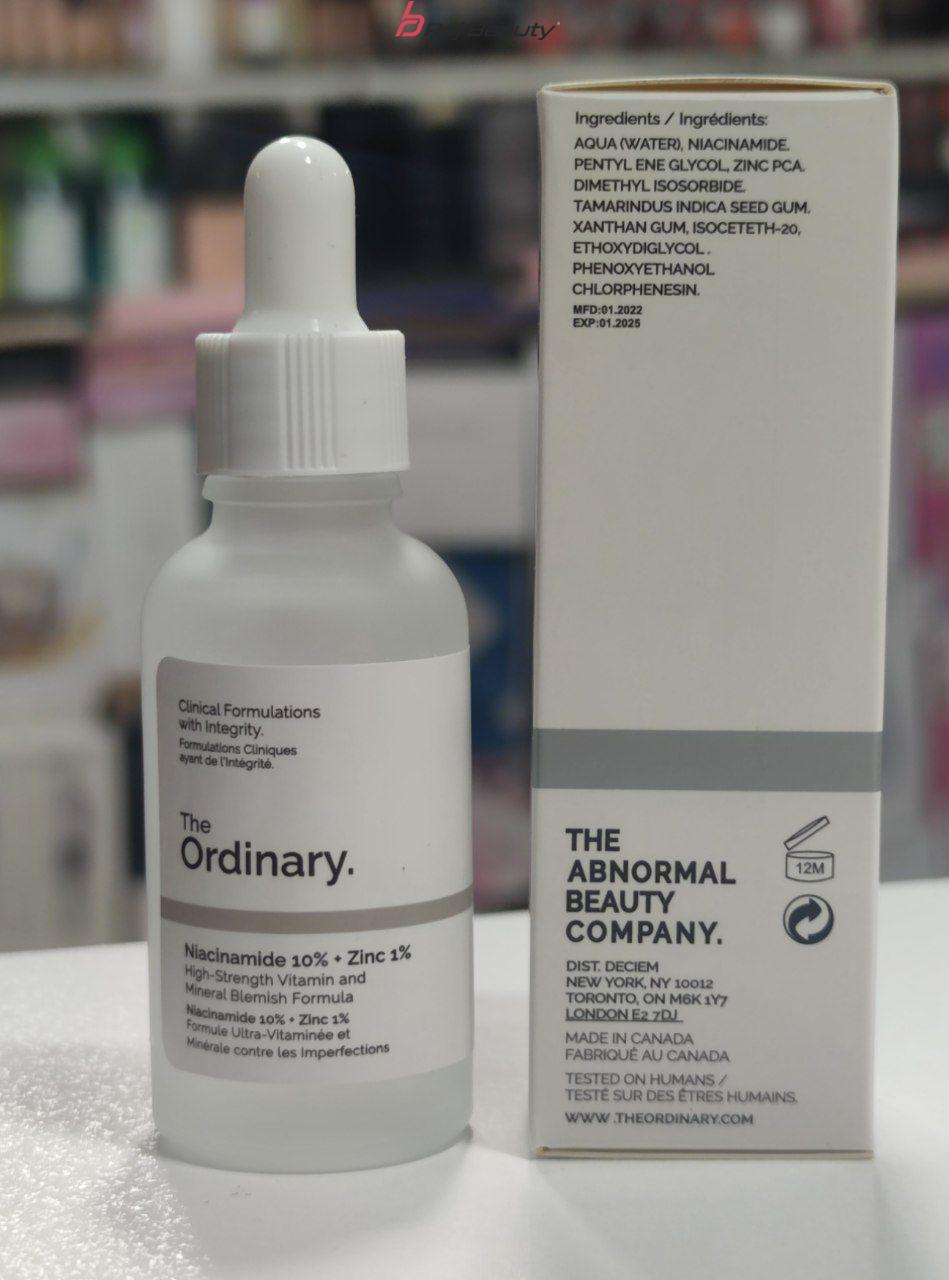 سرم نیاسینامید اردینری The Ordinary Niacinamide 10% + Zinc 1% حجم 30 میل — تصویر ۳