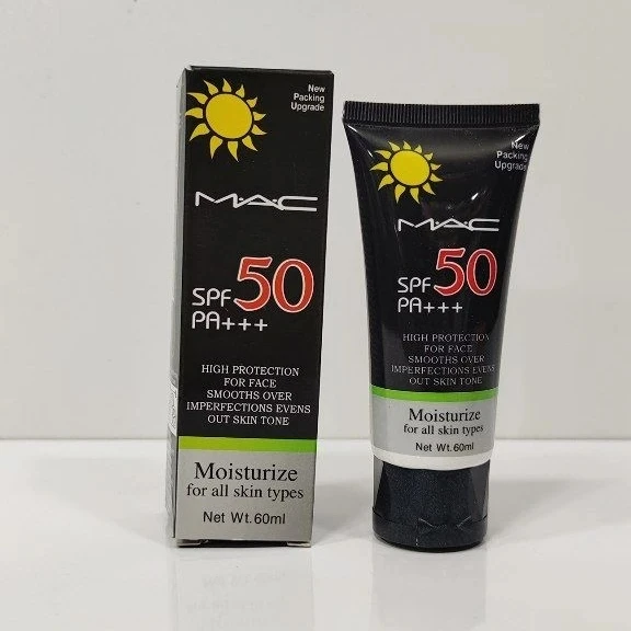 ضد آفتاب بی رنگ مک SPF 50 PA+++ مرطوب کننده برای انواع پوست Net Wt 60m — تصویر ۴