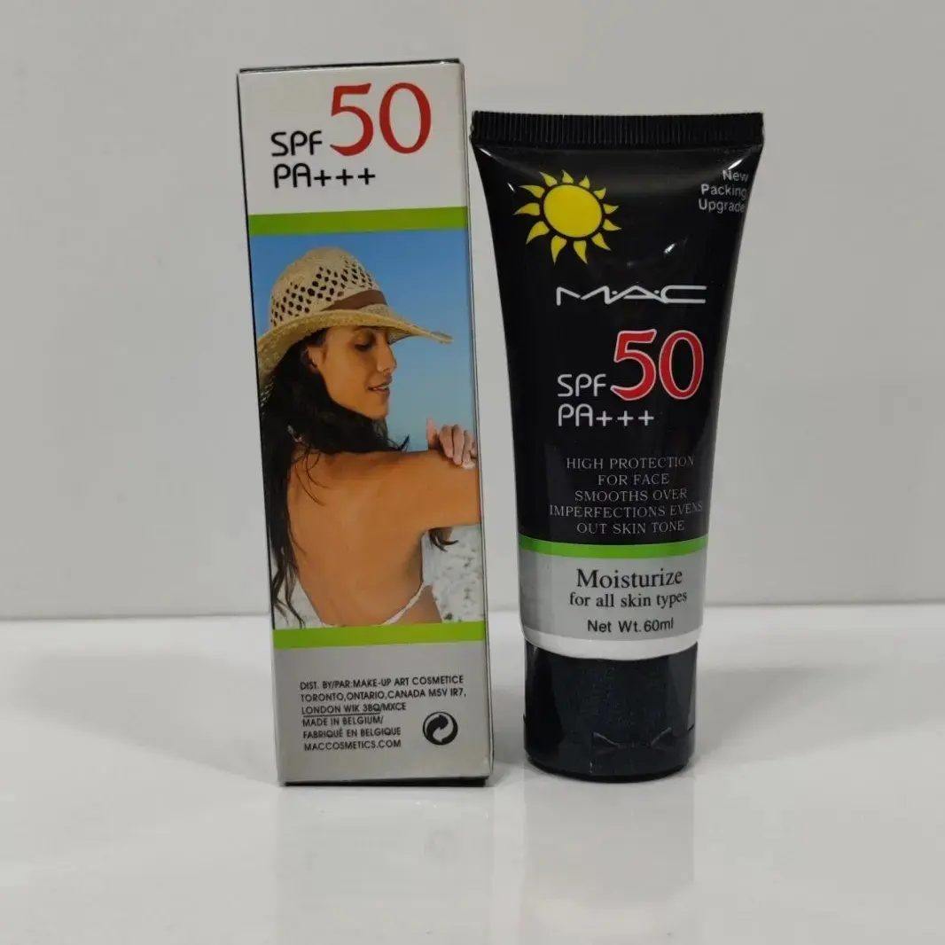 ضد آفتاب بی رنگ مک SPF 50 PA+++ مرطوب کننده برای انواع پوست Net Wt 60m — تصویر ۵