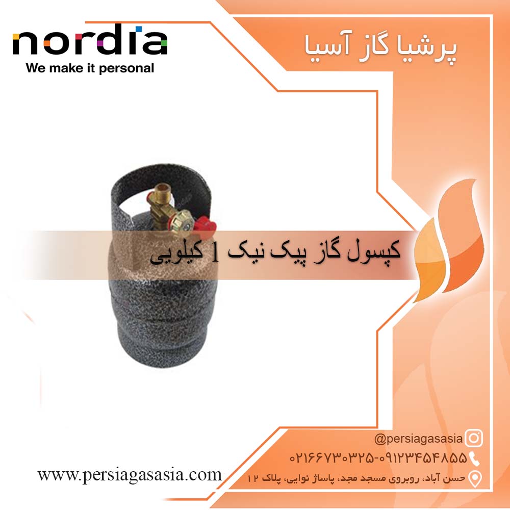 کپسول گاز مسافرتی قابل شارژ یک کیلویی — تصویر ۲