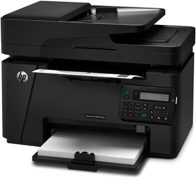 پرینتر چند کاره لیزری اچ‌ پی مدل LaserJet Pro MFP M128fn کارکرده
