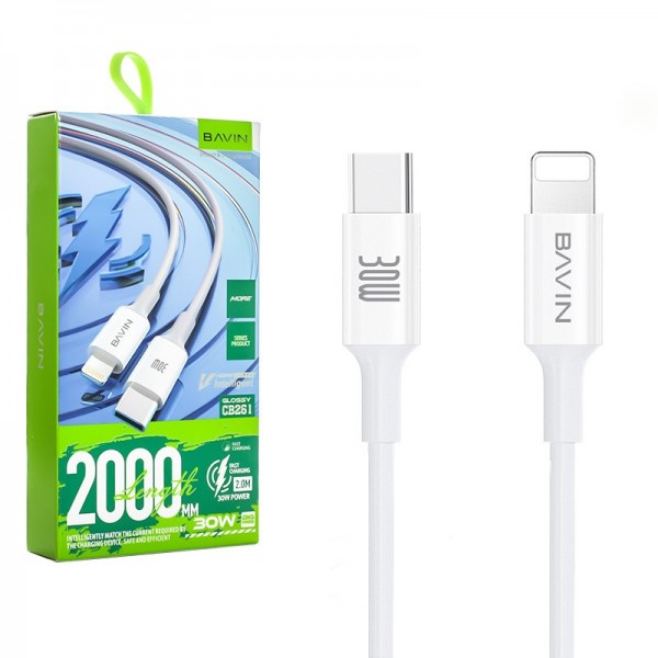 کابل تایپ سی به آیفون (Type-C to Lightning) باوین (BAVIN) مدل CB261 — تصویر ۲