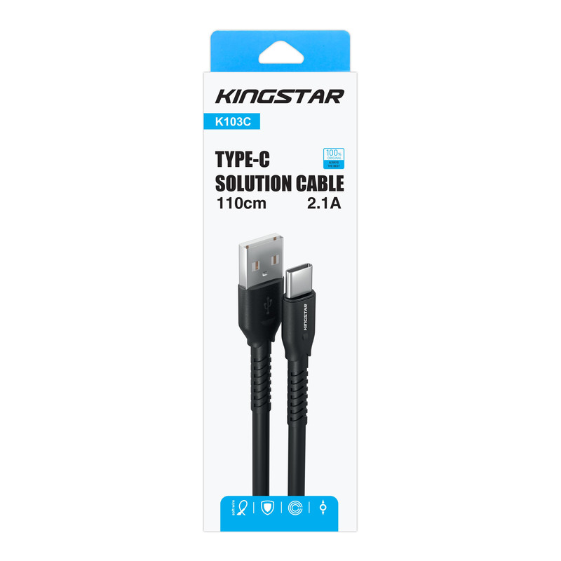 کابل تایپ سی KingStar K103C 2A 1m