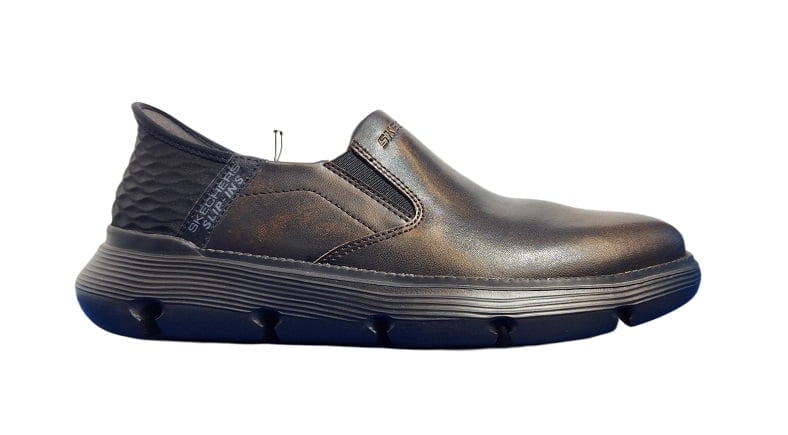 کفش چرم مردانه اسکچرز مدل SKECHERS 205061-dkbr
