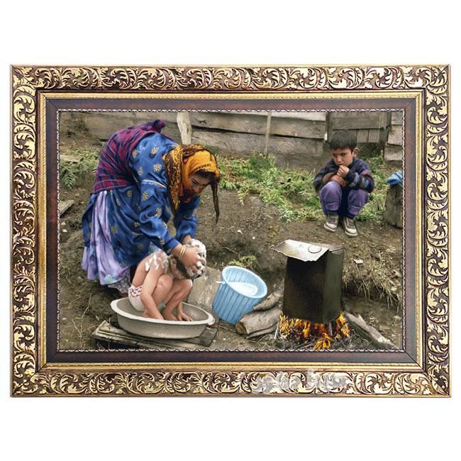 تابلو فرش ماشینی حمام عشایر – 3326