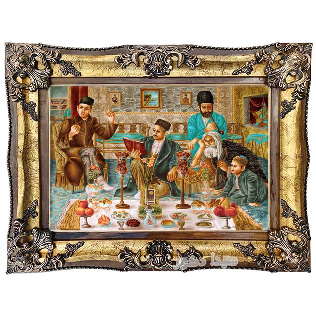تابلو فرش ماشینی سفره هفت سین – 3330