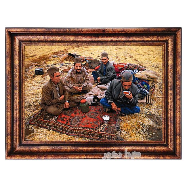 تابلو فرش ماشینی عشایر ایرانی – 3323