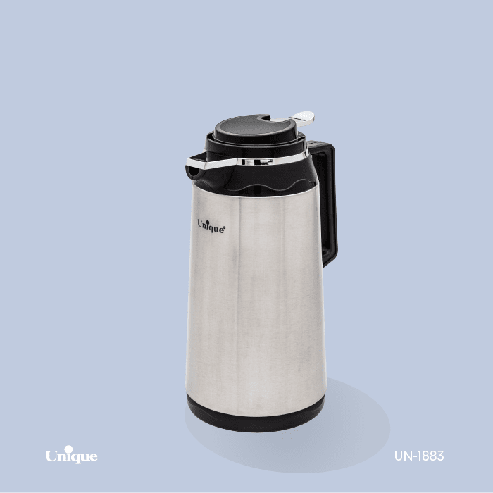 فلاسک 1 لیتر استیل شیشه دار یونیک کد UN-1883