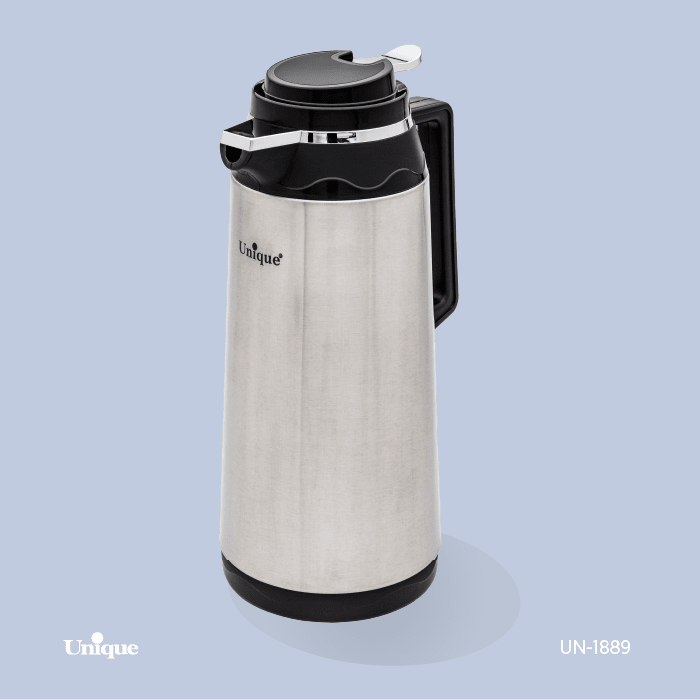 فلاسک 1.9 لیتر استیل شیشه دار یونیک کد UN-1889