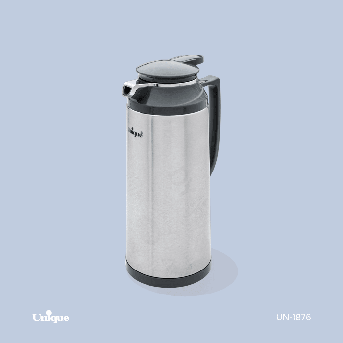 فلاسک 1.9 لیتر استیل شیشه دار یونیک کد UN-1876