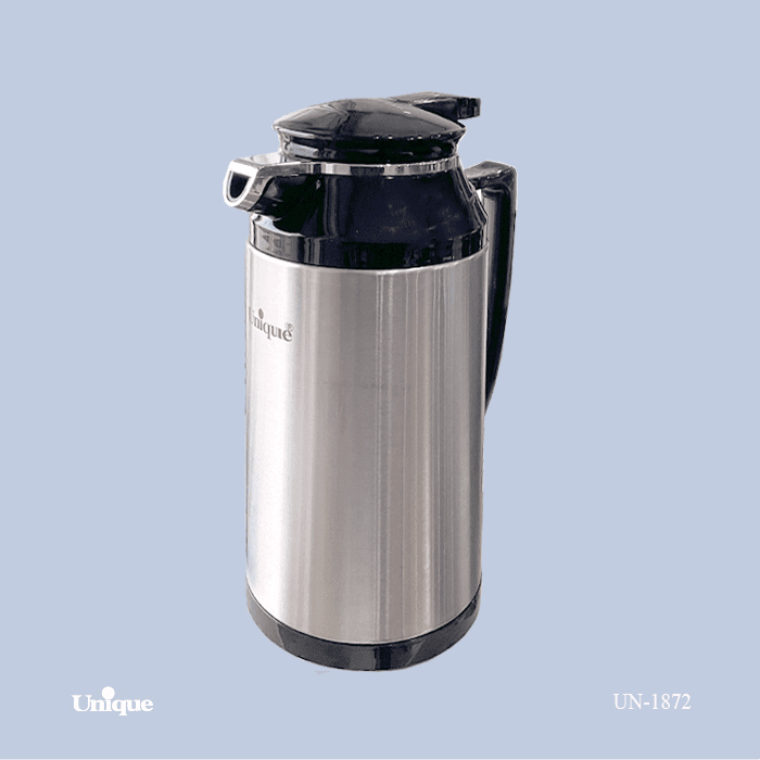 فلاسک 1.3 لیتر استیل شیشه دار یونیک کد UN-1872