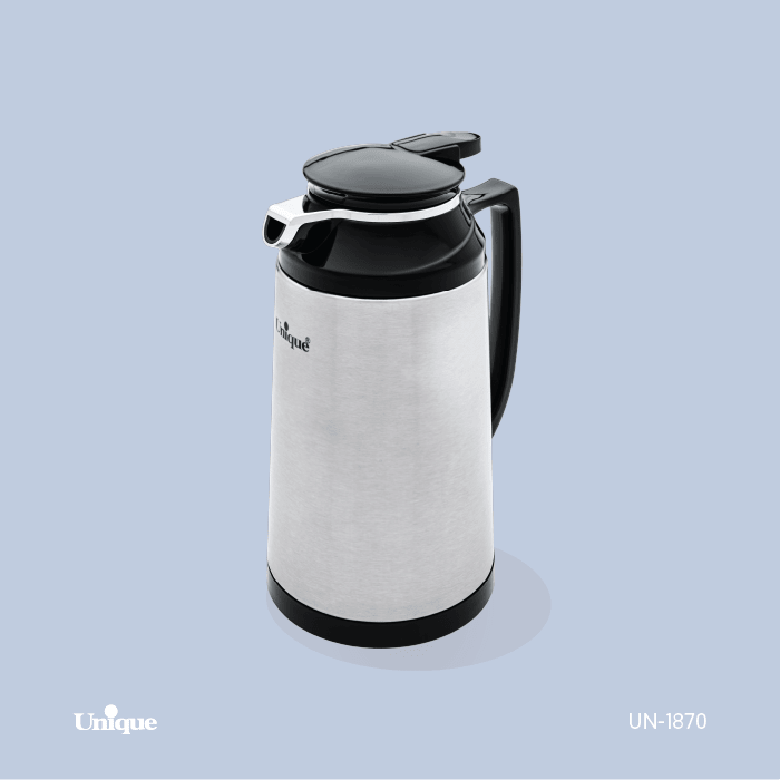 فلاسک 1 لیتر استیل شیشه دار یونیک کد UN-1870