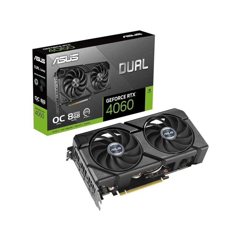 کارت گرافیک ایسوس مدل Dual GeForce RTX 4060 OC حافظه 8 گیگابایت