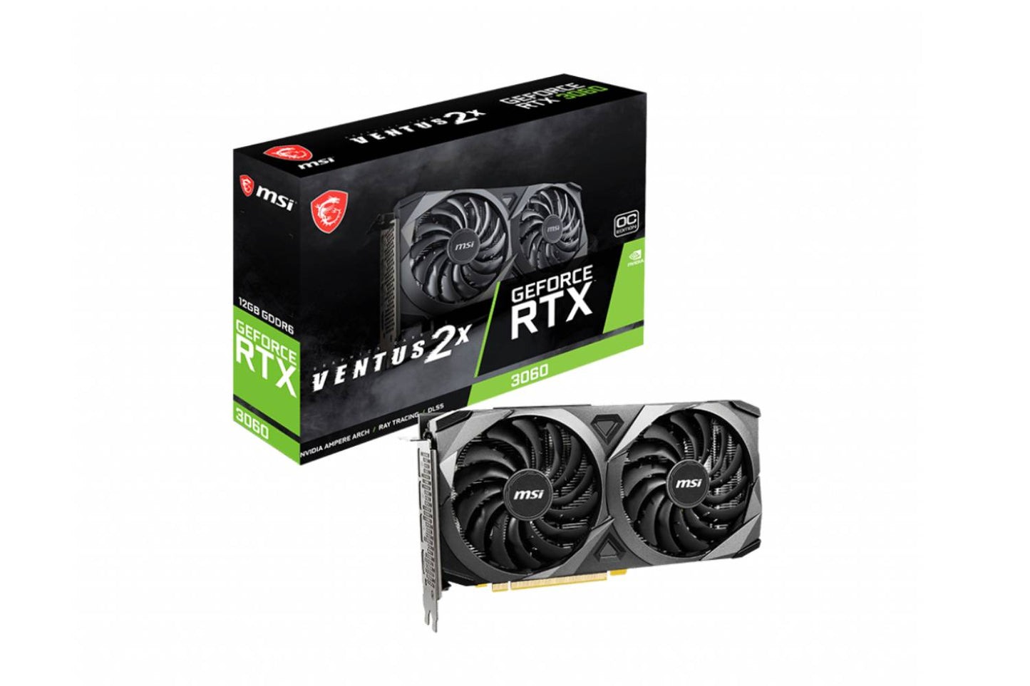 کارت گرافیک ام اس آی مدل MSI GeForce RTX™ 3060 VENTUS 2X 12G