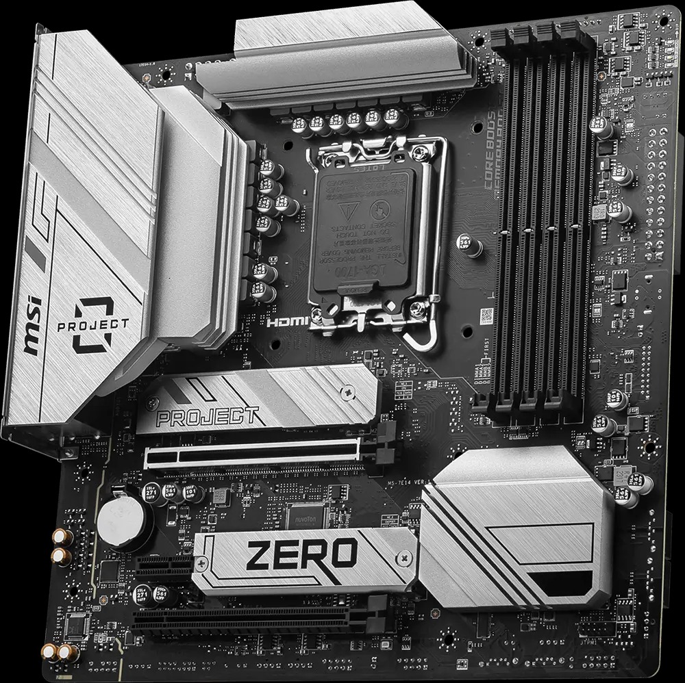 مادربرد MSI مدل B760M PROJECT ZERO D5 — تصویر ۳