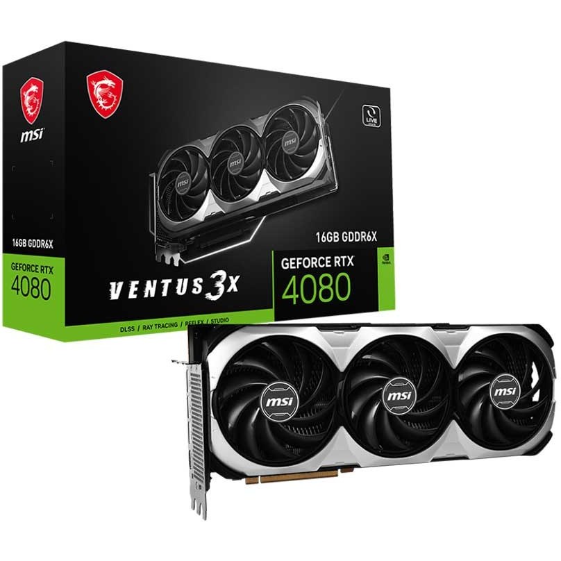 کارت گرافیک ام اس آی مدل GeForce RTX™ 4080 16GB VENTUS 3X OC حافظه 16 گیگابایت