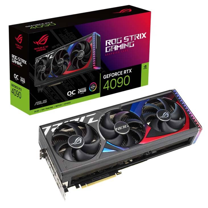 کارت گرافیک ایسوس مدل ROG Strix GeForce RTX 4090 با حافظه 24 گیگابایت