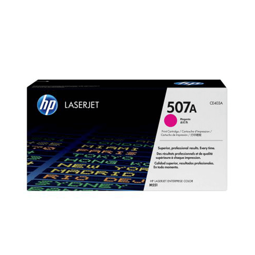 کارتریج 507A قرمز اچ پی HP 507A Magenta Cartridge