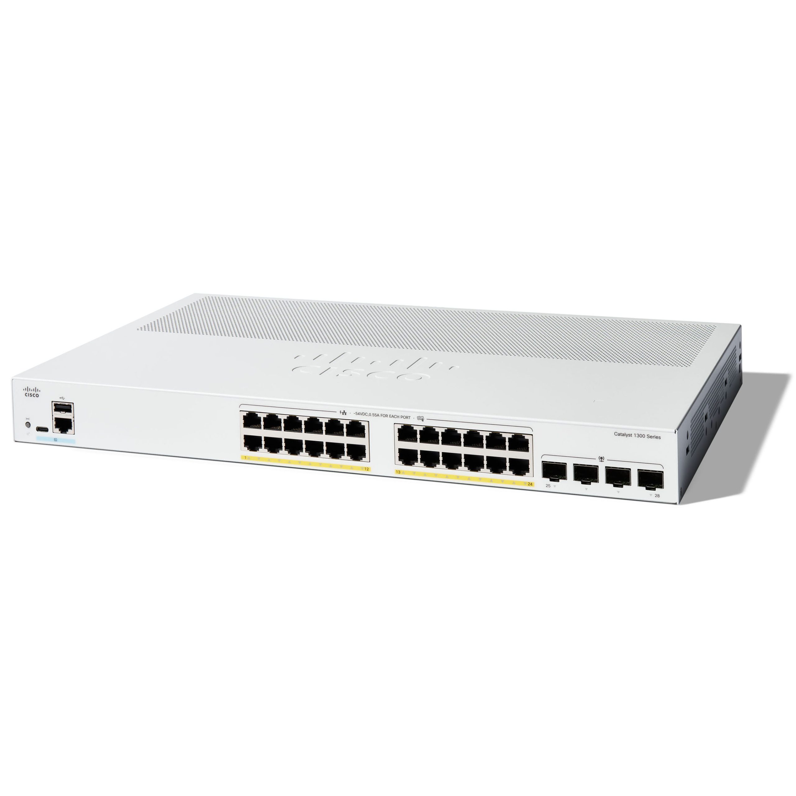 سوئیچ شبکه Cisco C1300-24P-4X (آکبند – ۲۰۲۵)