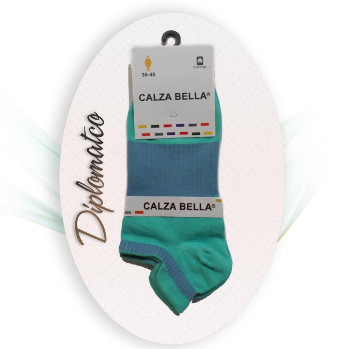 جوراب مچی زنانه بالشتک دار – calza bella – تمام پنبه — تصویر ۲