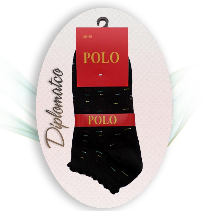 جوراب مچی زنانه کنگره دار – POLO – تمام پنبه
