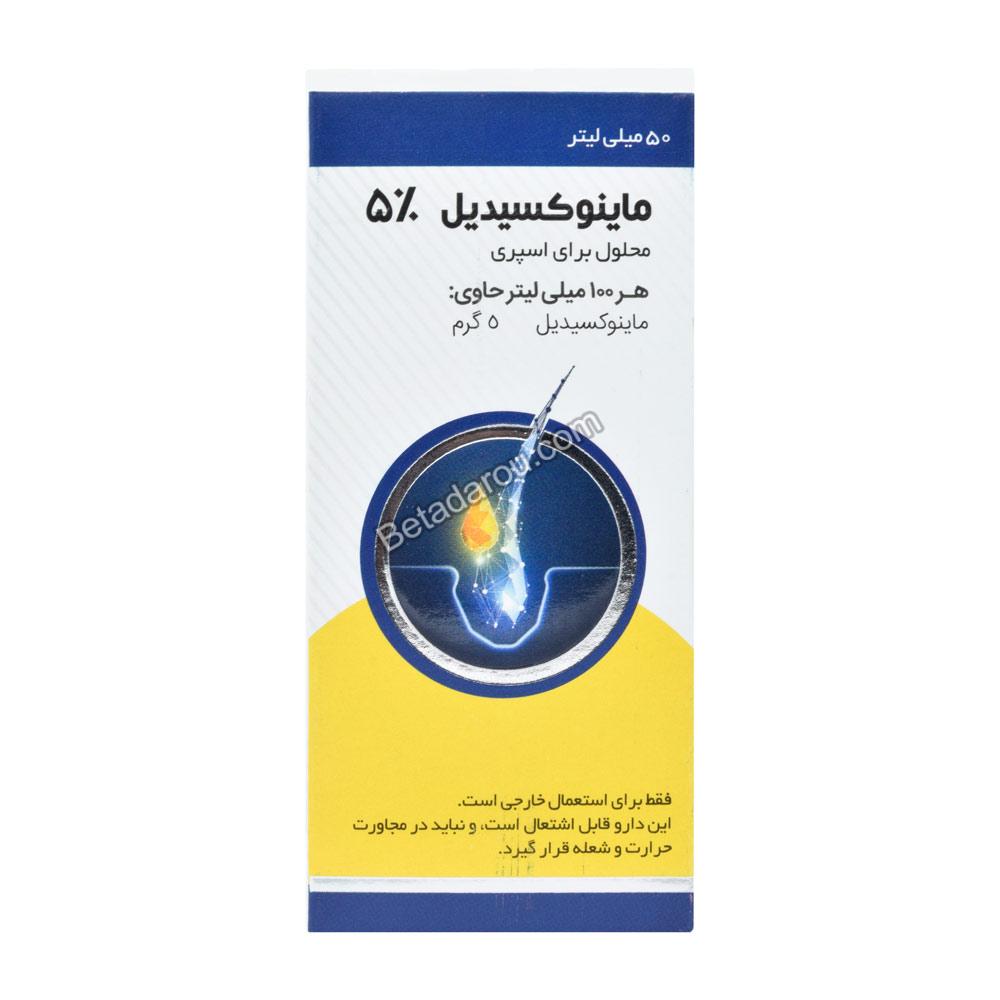 محلول ماینوکسیدیل 5 درصد ایران دارو 50 میلی لیتر — تصویر ۳