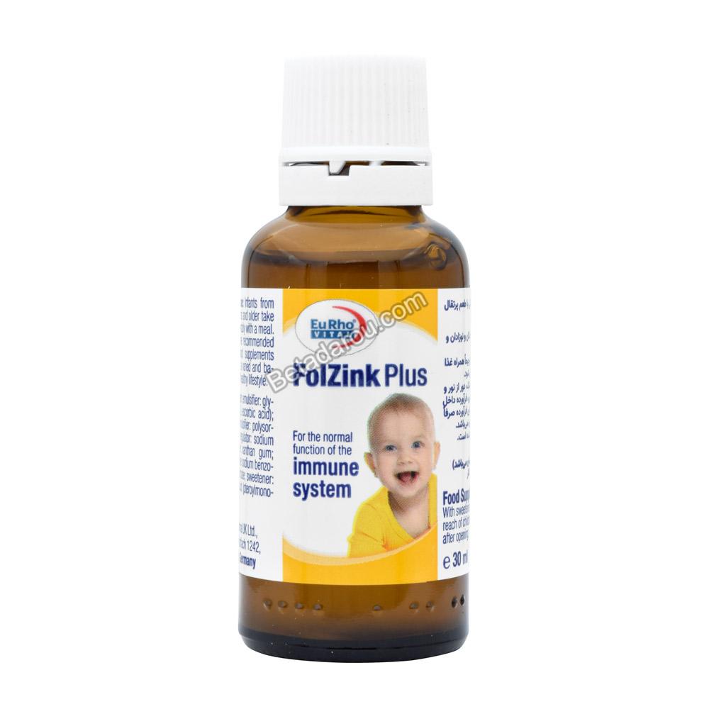 قطره خوراکی فول زینک پلاس یوروویتال 30 میلی لیتر