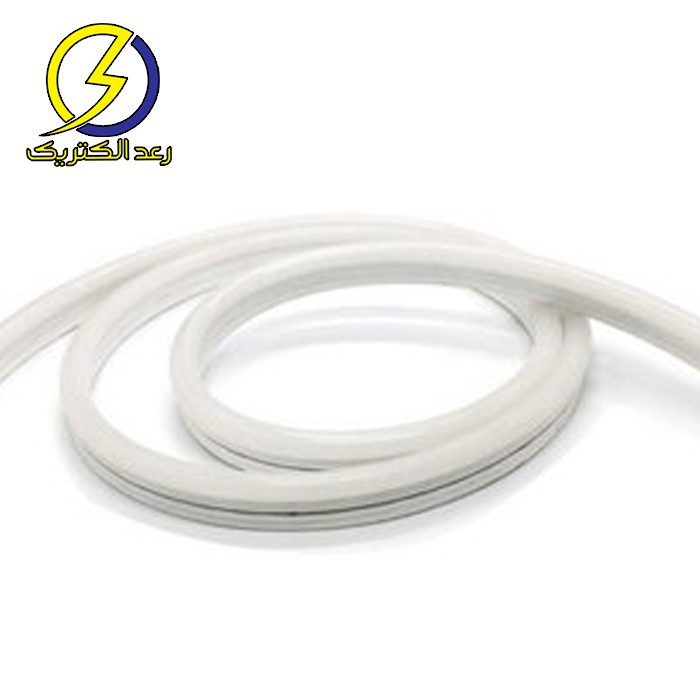 ریسه نئون فلکسی سفید تراکم 120 برش یک متر لوپ لایت — تصویر ۳