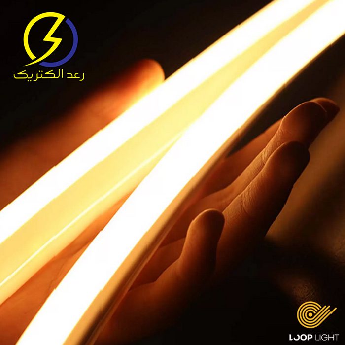ریسه نئون فلکسی آفتابی تراکم 120 برش یک متر لوپ لایت — تصویر ۲