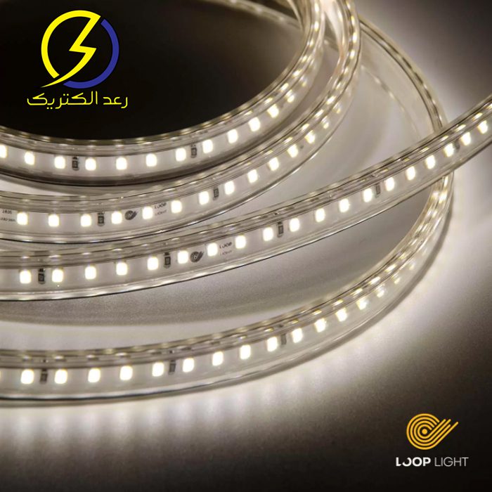 ریسه ال ای دی سفید 220 ولت 2835 تراکم 120 لوپ لایت — تصویر ۲