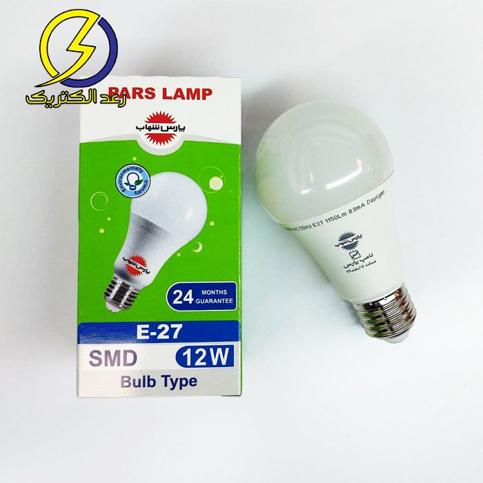 لامپ حبابی ال ای دی (LED) 12 وات پارس شهاب — تصویر ۲