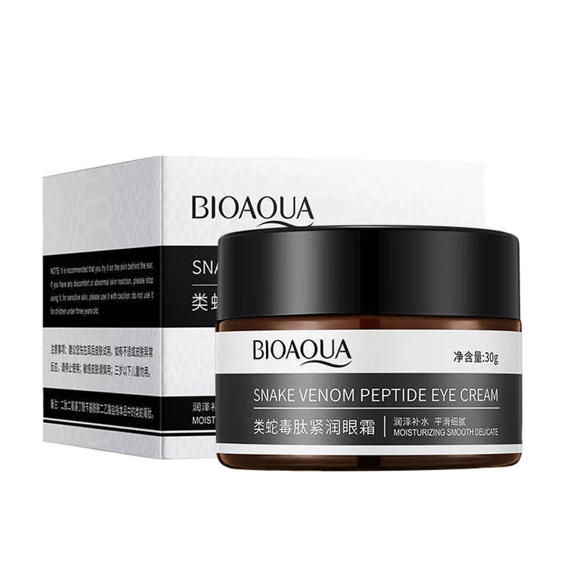 کرم دور چشم بیوآکوا Bioaqua حاوی سم مار و پپتید 30 گرم — تصویر ۲
