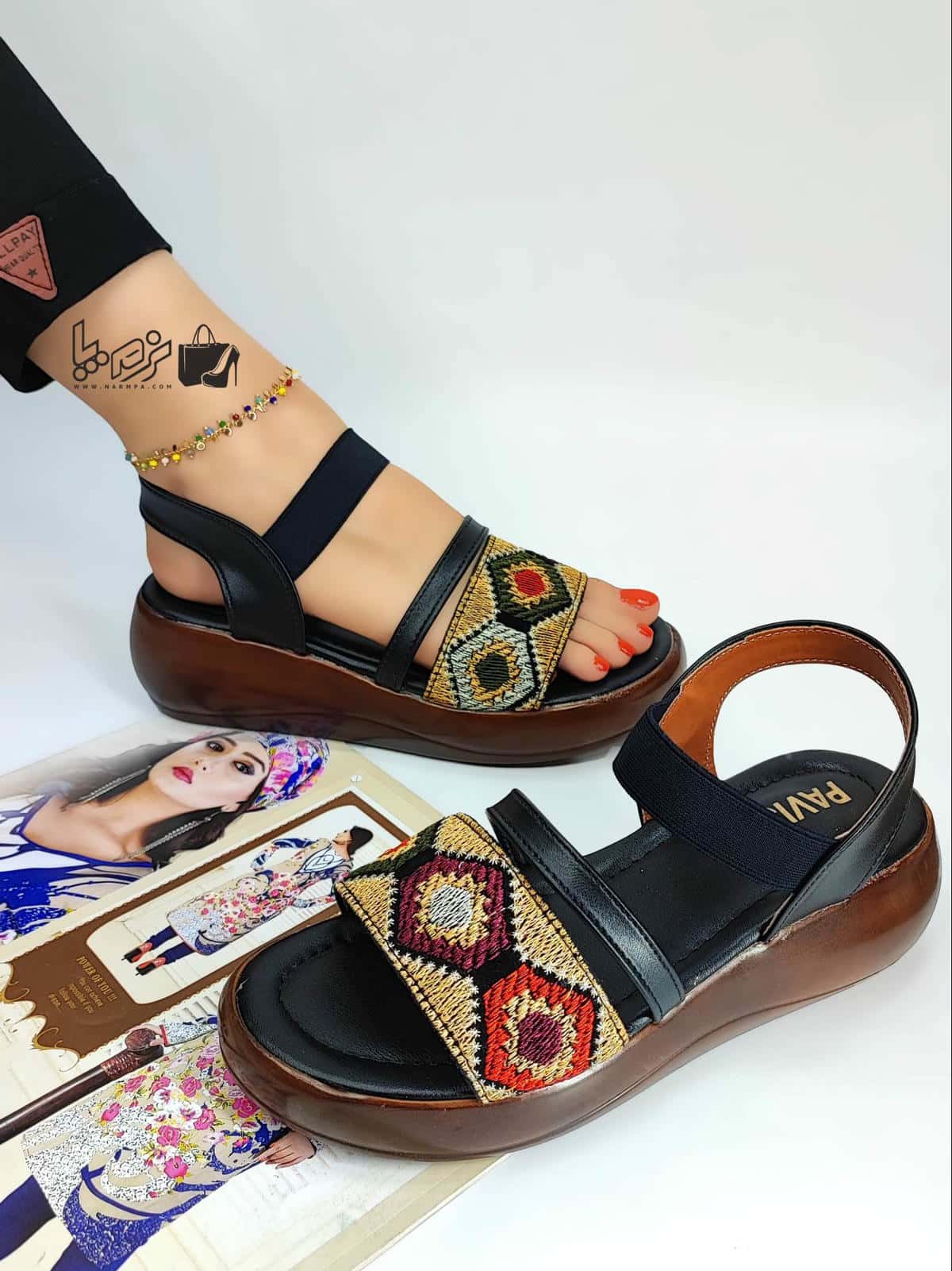 صندل طرح سنتی گلنوش