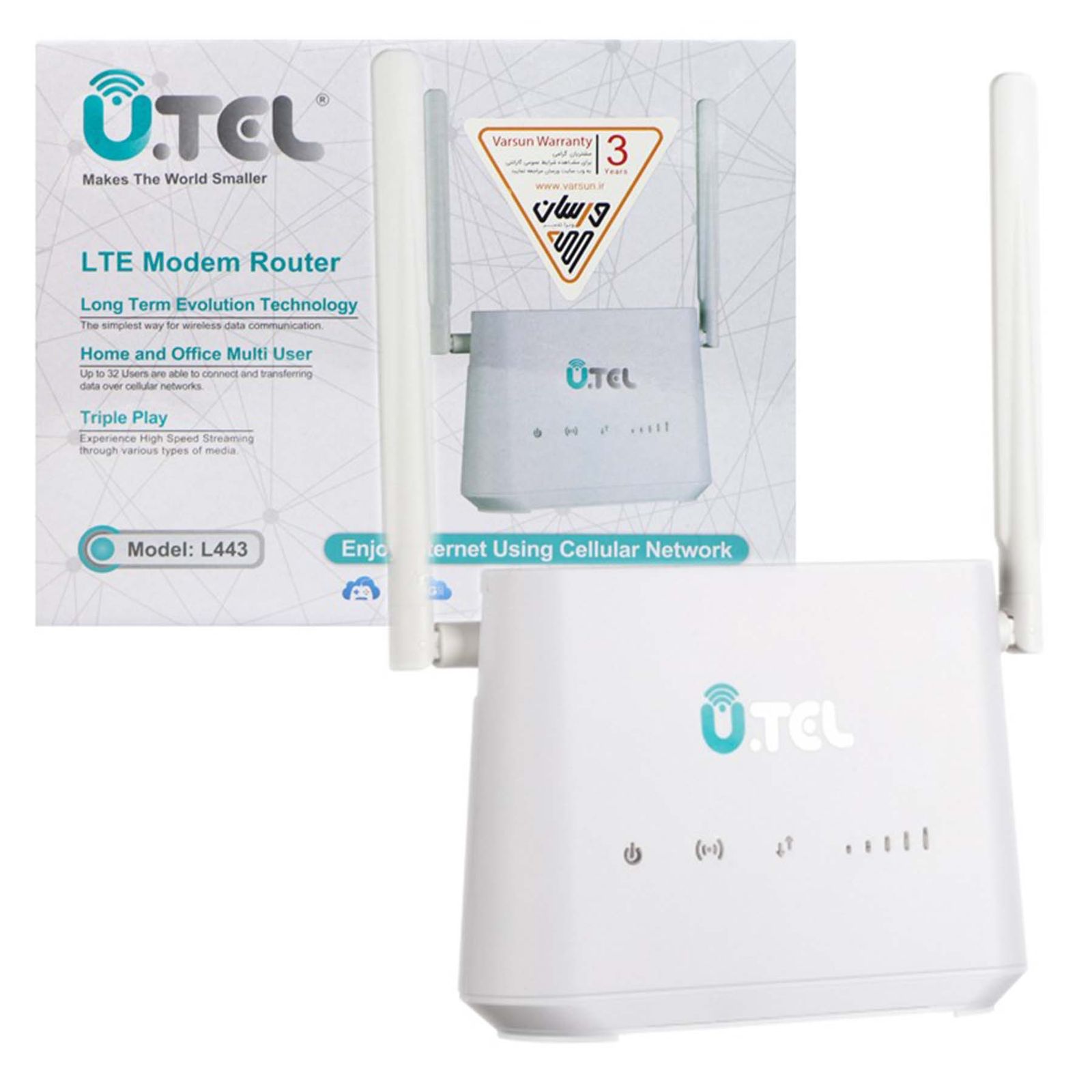 مودم سیمکارتی Utel مدل L443( مبین نت 4200 ) انلاک سه سال گارانتی — تصویر ۴
