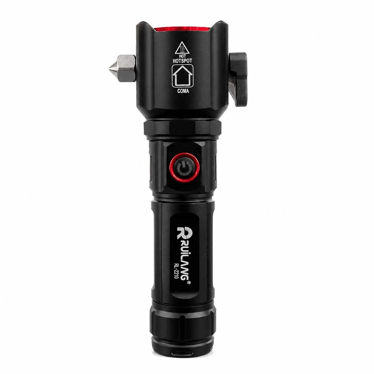 چراغ قوه شارژی Ruilang مدل RL-2210 | زوم‌دار، پاوربانک و چندکار — تصویر ۲