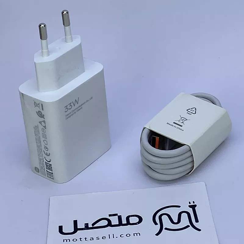 شارژر اصلی سرکارتنی 33 وات توربو شارژ MDY-16-EF شیائومی به همراه کابل اصلی 3A