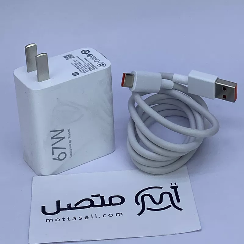 شارژر اصلی سرکارتنی Xiaomi Redmi Note 13 Pro 67W به همراه کابل 67 وات 6َA — تصویر ۳