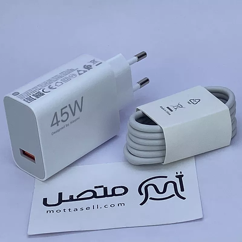 شارژر اصلی سرکارتنی 45 وات MDY-17-EF توربو شارژ شیائومی به همراه کابل اصلی ۴ آمپری — تصویر ۷