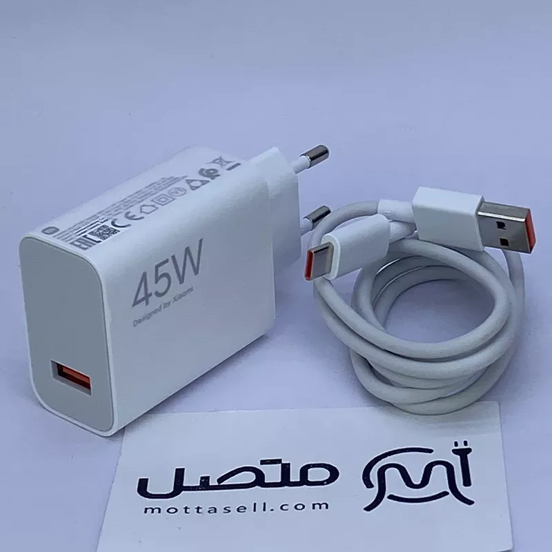 شارژر اصلی سرکارتنی 45 وات MDY-17-EF توربو شارژ شیائومی به همراه کابل اصلی ۴ آمپری — تصویر ۴