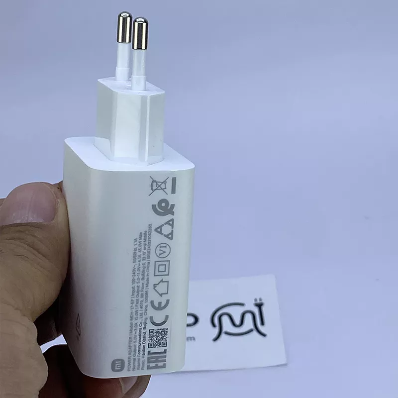 شارژر اصلی سرکارتنی 45 وات MDY-17-EF توربو شارژ شیائومی به همراه کابل اصلی ۴ آمپری — تصویر ۸