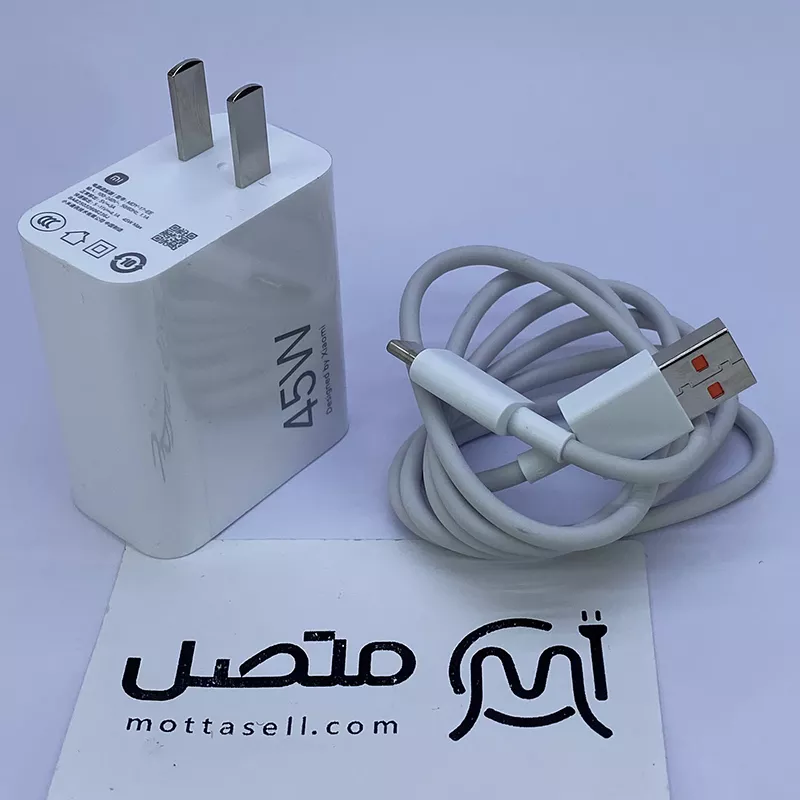شارژر دیواری اصلی سرکارتنی 45 وات MDY-17-EE شیائومی به همراه کابل اصلی 4 آمپری
