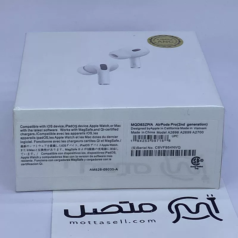 ایرپاد ANC AirPods Pro2 مدل MQD83ZP/A AirPods Pro(2nd generation) 2025 ویتنام — تصویر ۵