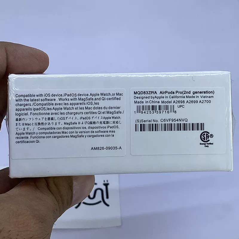 ایرپاد ANC AirPods Pro2 مدل MQD83ZP/A AirPods Pro(2nd generation) 2025 ویتنام — تصویر ۷
