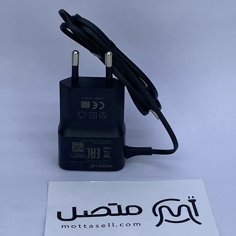شارژر اصلی سرکارتنی نوکیا NOKIA سوزنی (فیش ریز) مدل AC-11E