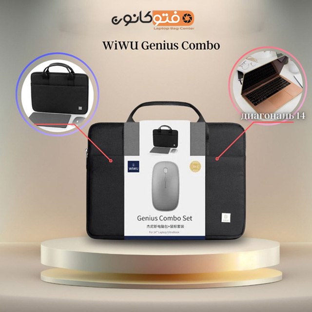 کیف لپ تاپ WIWU Genius Combo Set — تصویر ۵