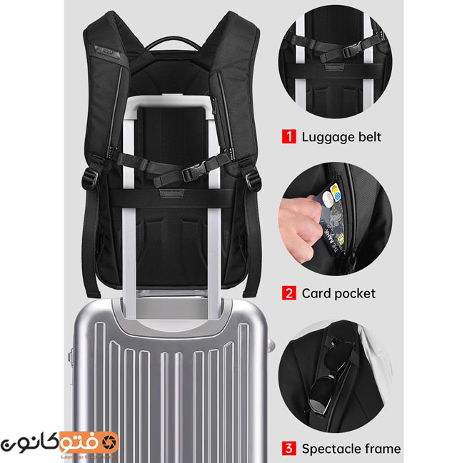 کوله پشتی ویوو WIWU Warriors Backpack Pro Max — تصویر ۸