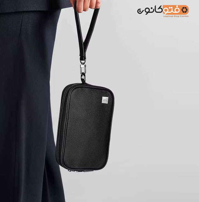 کیف لوازم جانبی ویوو WIWU master genuine leather Fingerprint Lock Pouch — تصویر ۵