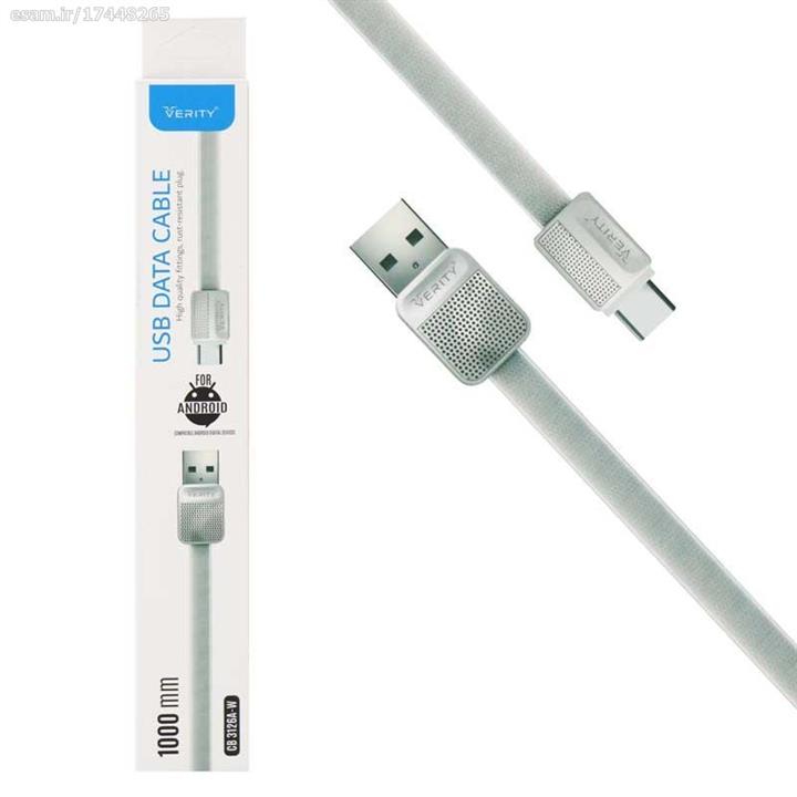 کابل تبدیل USB به micro USB وریتی مدل CB 3126A-B به طول 1 متر — تصویر ۲